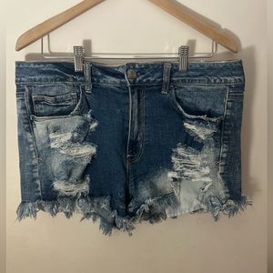 Ripped Jean shorts